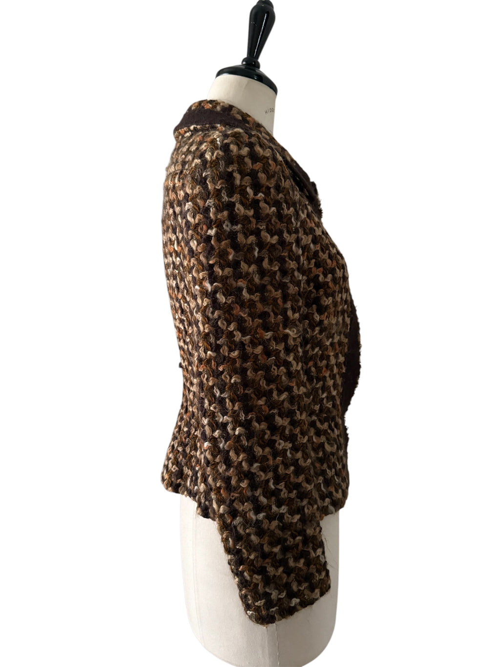 Prada jacket wool bouclè tweed 2000s