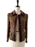 Prada jacket wool bouclè tweed 2000s