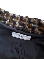 Prada jacket wool bouclè tweed 2000s