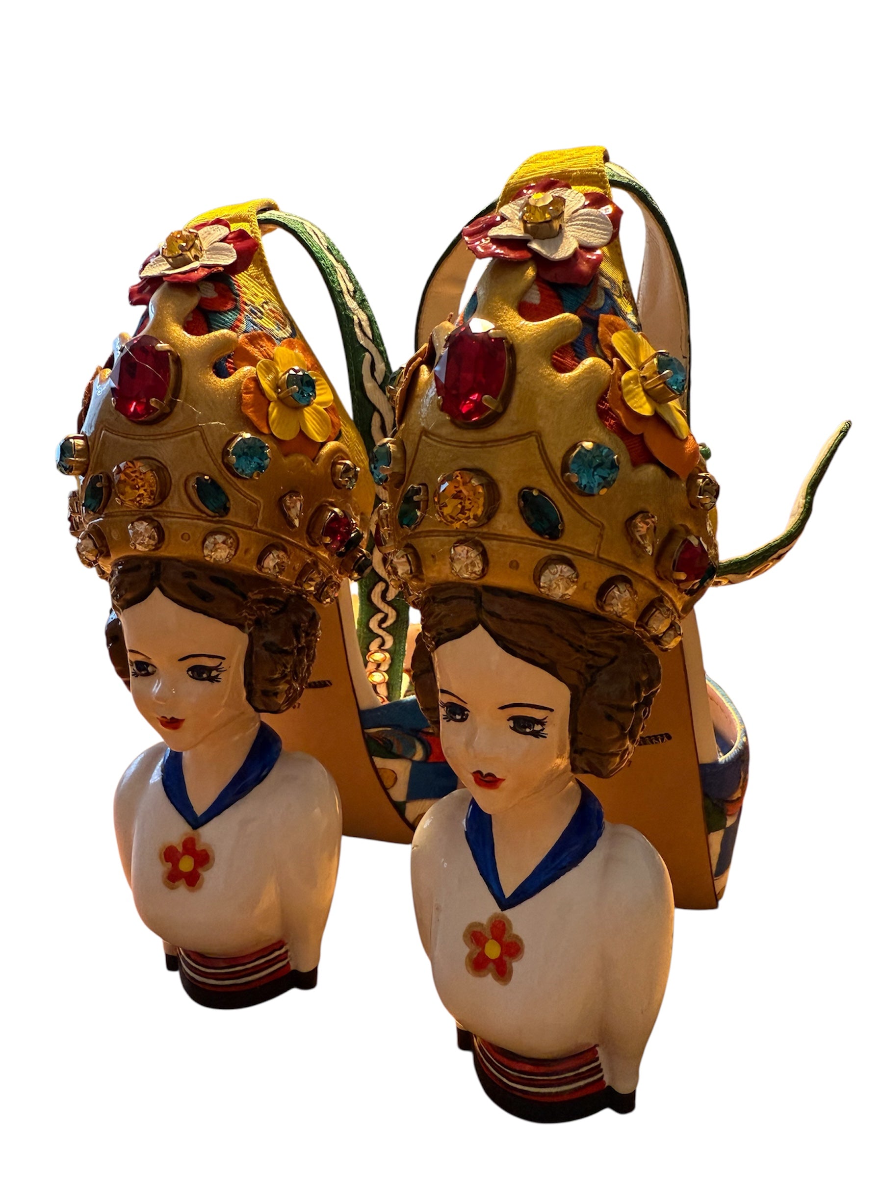 Dolce & Gabbana sandals Sicily SS 2016 Haute Couture