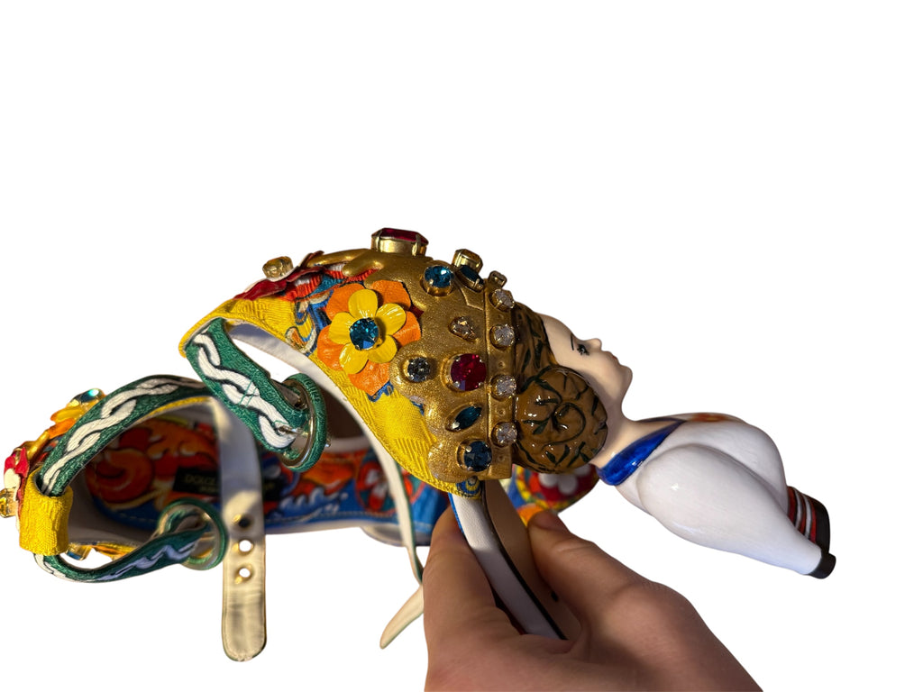 Dolce & Gabbana sandals Sicily SS 2016 Haute Couture