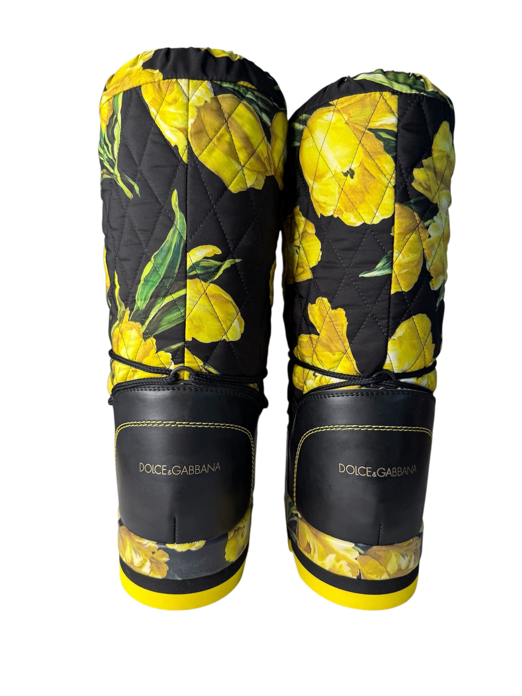 Dolce & Gabbana floral winter snow moon boot
