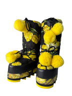 Dolce & Gabbana floral winter snow moon boot