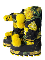 Dolce & Gabbana floral winter snow moon boot