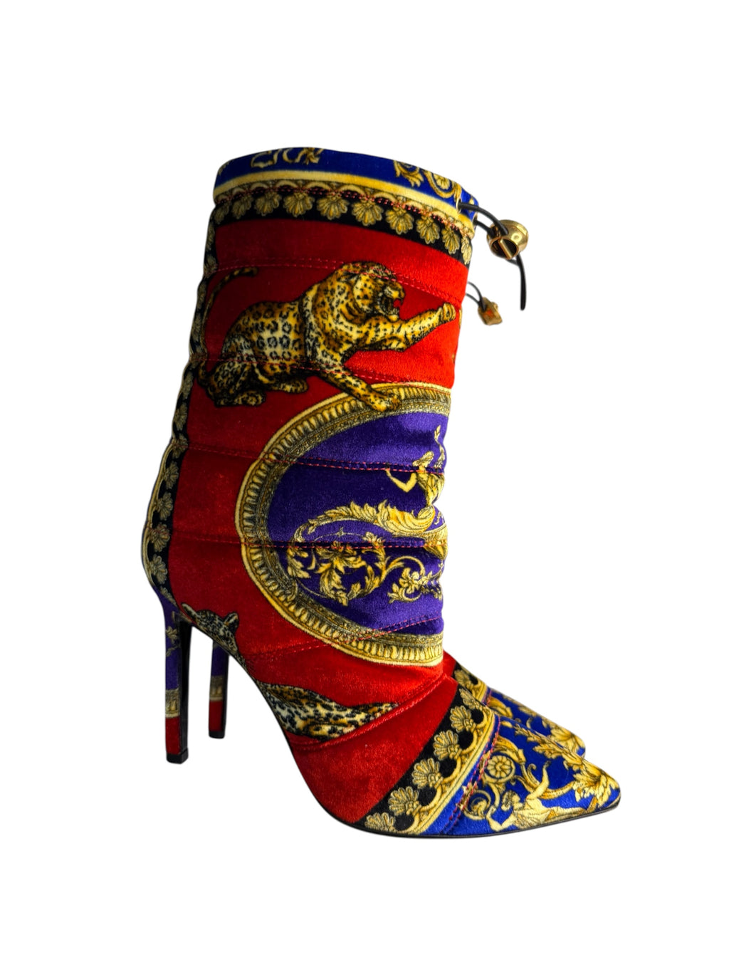 Versace velvet multicolor boots FW 2018