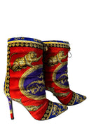 Versace velvet multicolor boots FW 2018