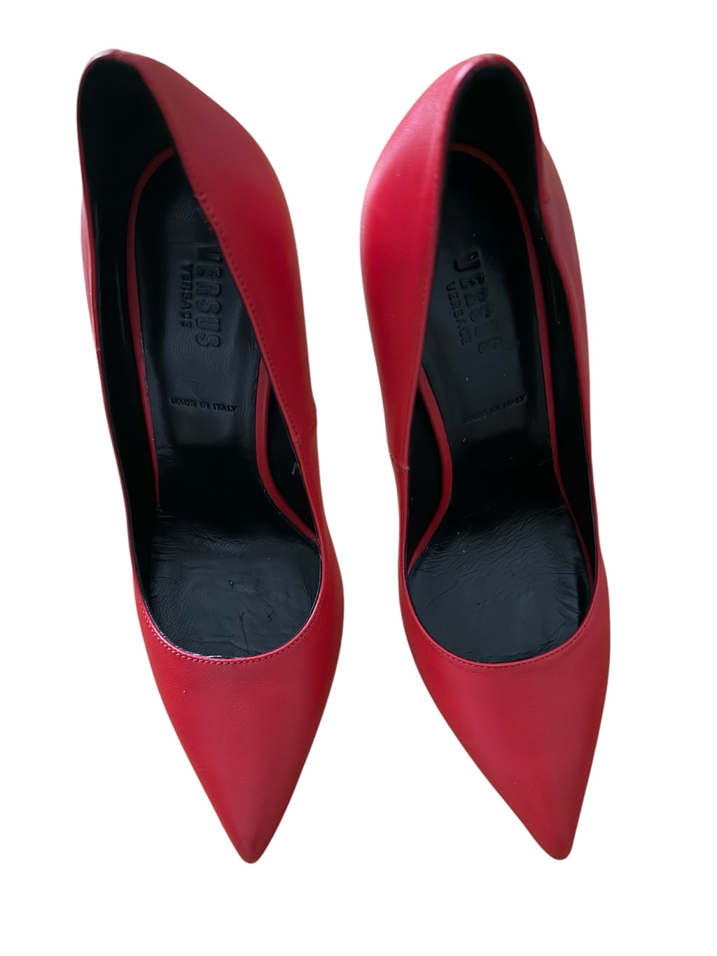 Versus Versace red heels medusa