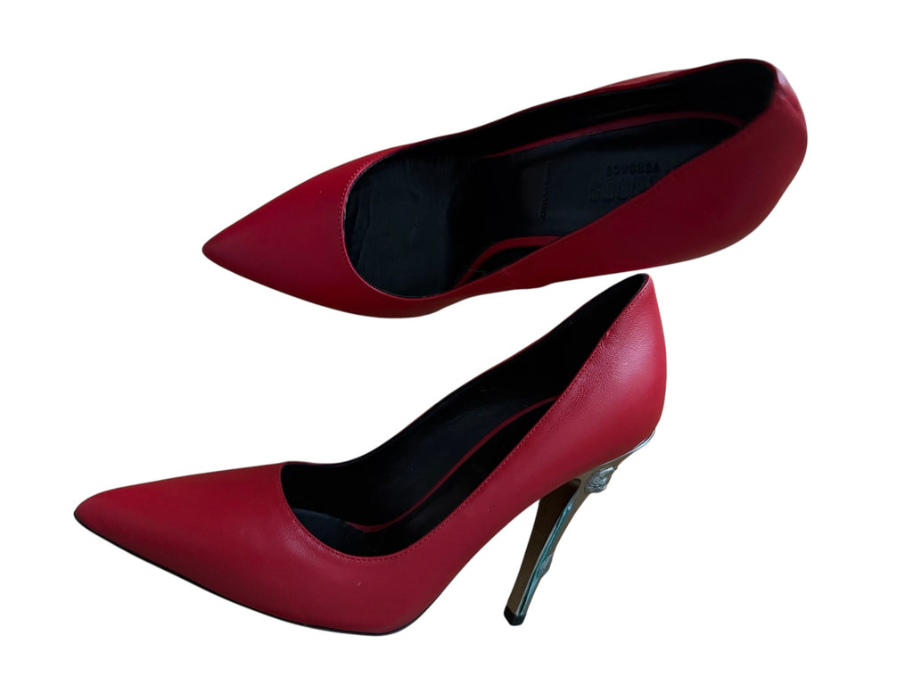Versus Versace red heels medusa