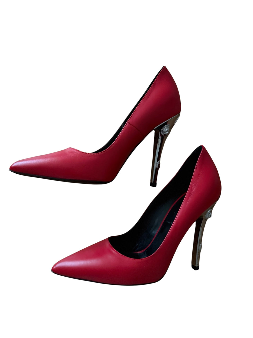 Versus Versace red heels medusa