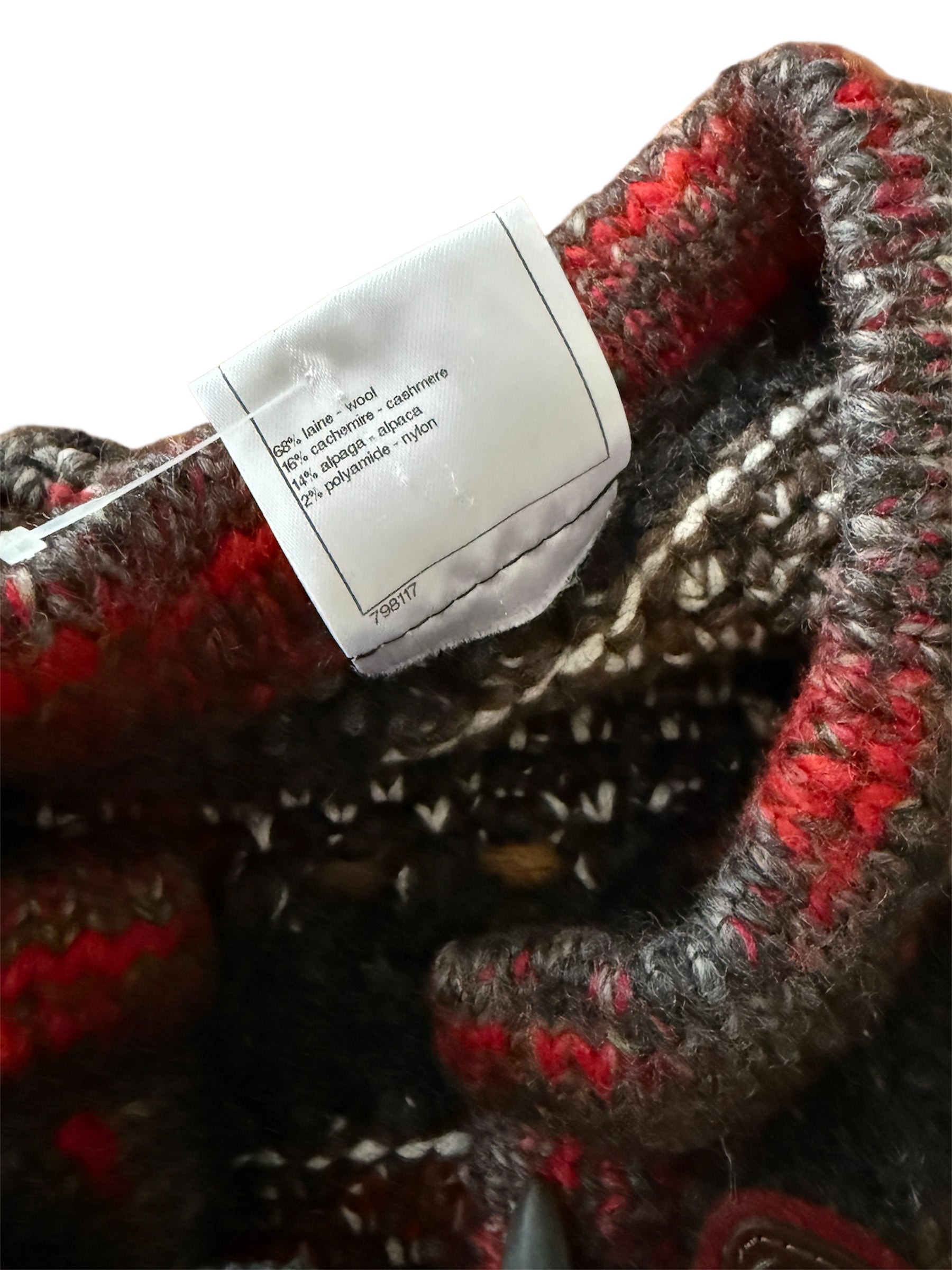 Chanel early 2000s crochet knitted wool jacket cardigan