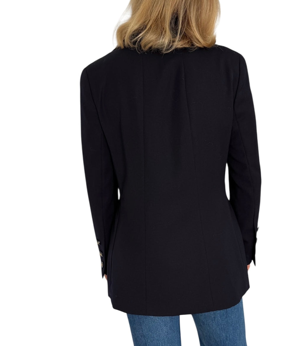 Chanel dark blue jacket blazer vintage 90s