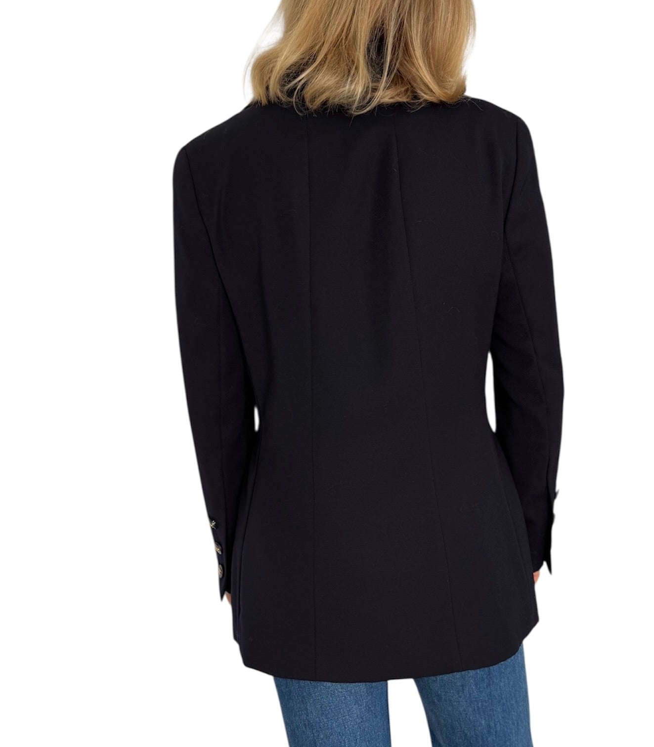 Chanel dark blue jacket blazer vintage 90s