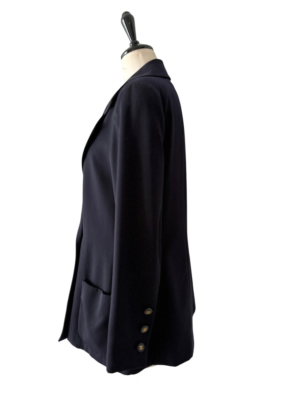 Chanel dark blue jacket blazer vintage 90s