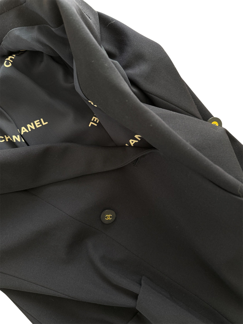 Chanel dark blue jacket blazer vintage 90s