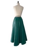 Prada FW 2013 leather midi skirt