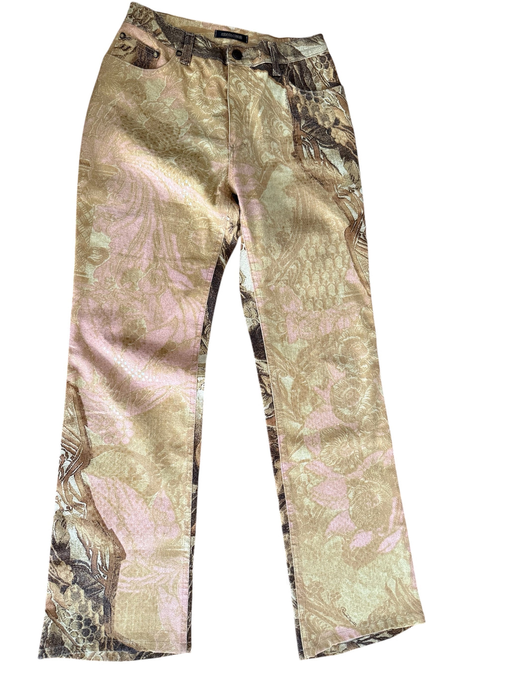 Roberto Cavalli FW 2001 denim pants print