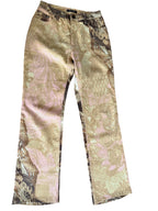 Roberto Cavalli FW 2001 denim pants print