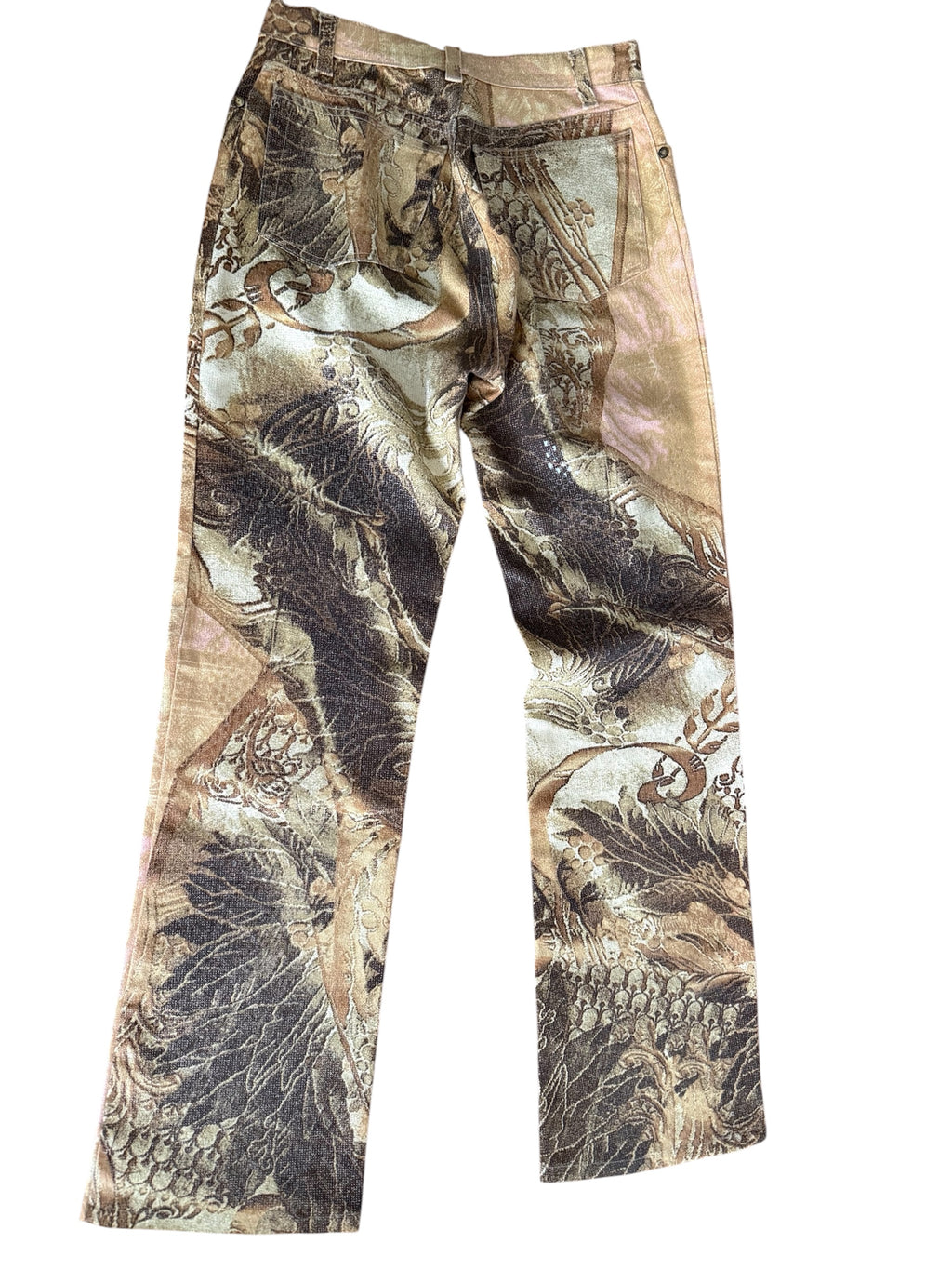 Roberto Cavalli FW 2001 denim pants print