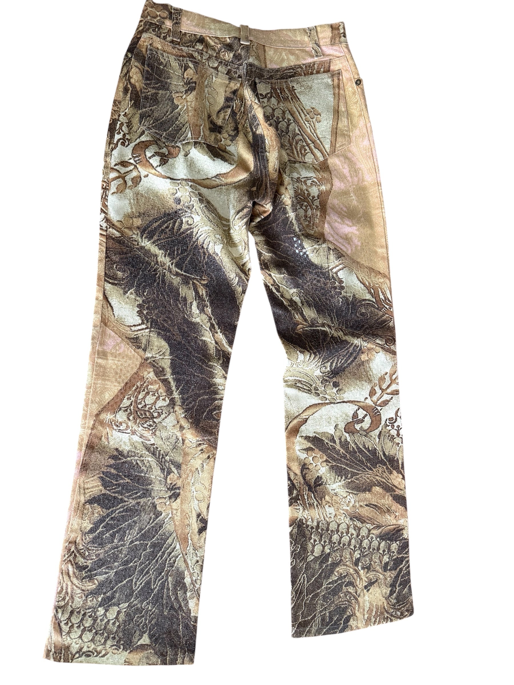 Roberto Cavalli FW 2001 denim pants print