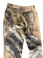 Roberto Cavalli FW 2001 denim pants print