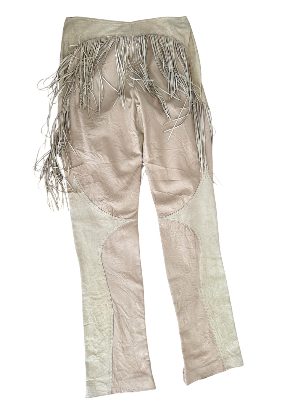 Rare Versace FW 2003 set Runway look fringe pants