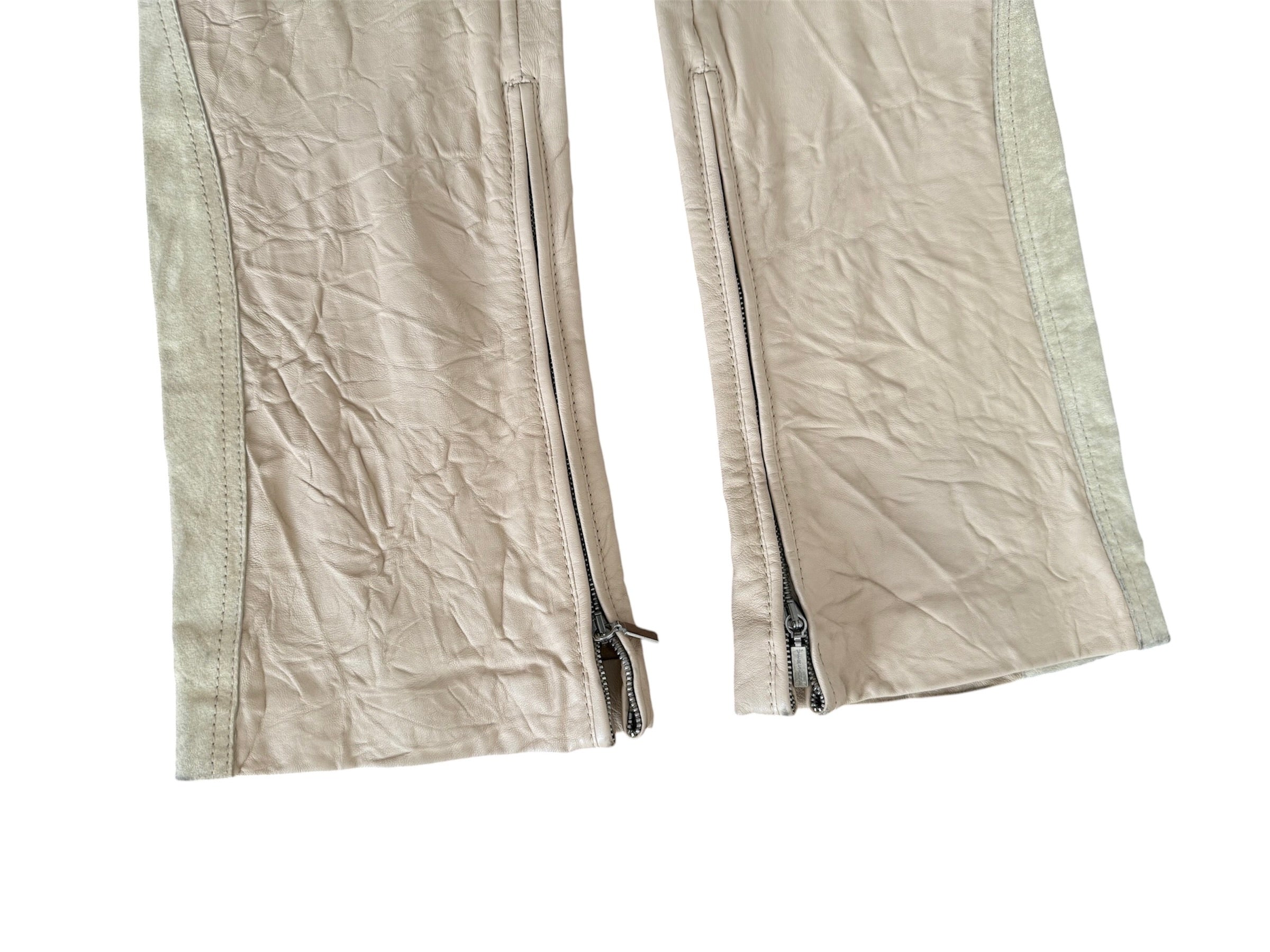 Rare Versace FW 2003 set Runway look fringe pants
