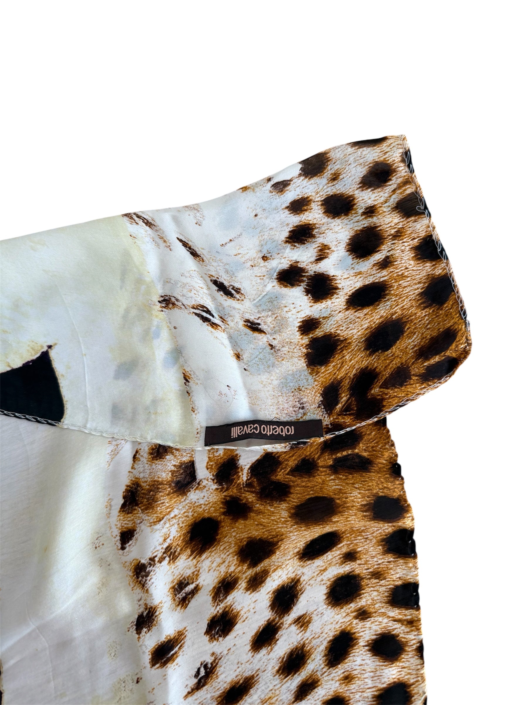Roberto Cavalli SS 2007 silk scarf shawl