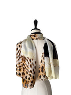 Roberto Cavalli SS 2007 silk scarf shawl