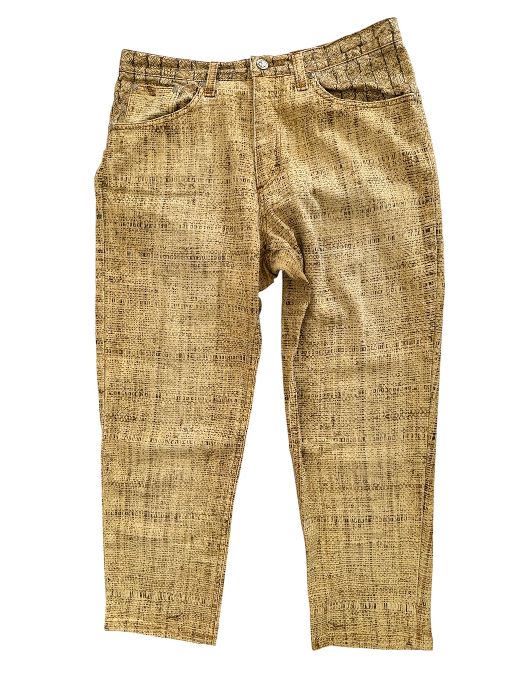 Roberto Cavalli SS 1997 Runway print jeans