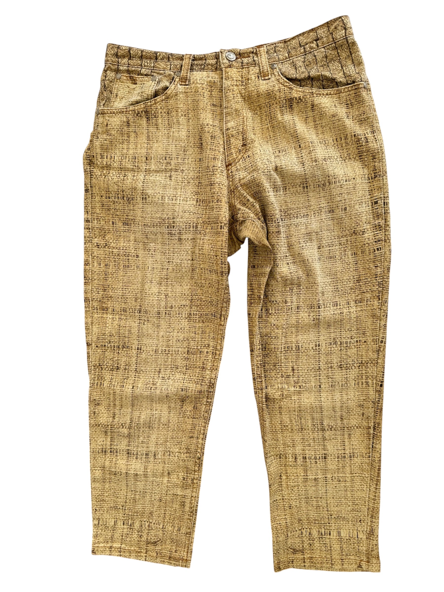 Roberto Cavalli SS 1997 Runway print jeans