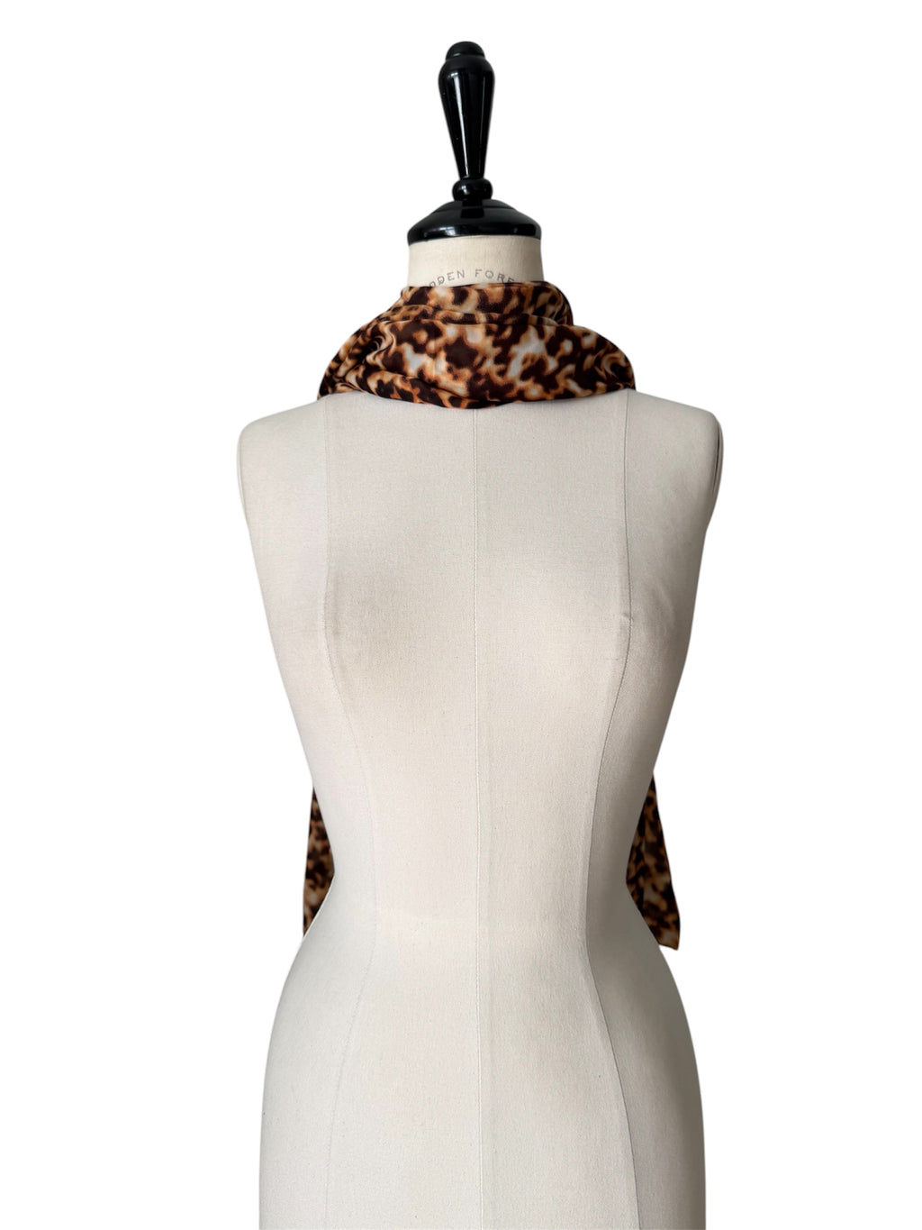 Roberto Cavalli SS 2003 tortoiseshell-patterned silk scarf