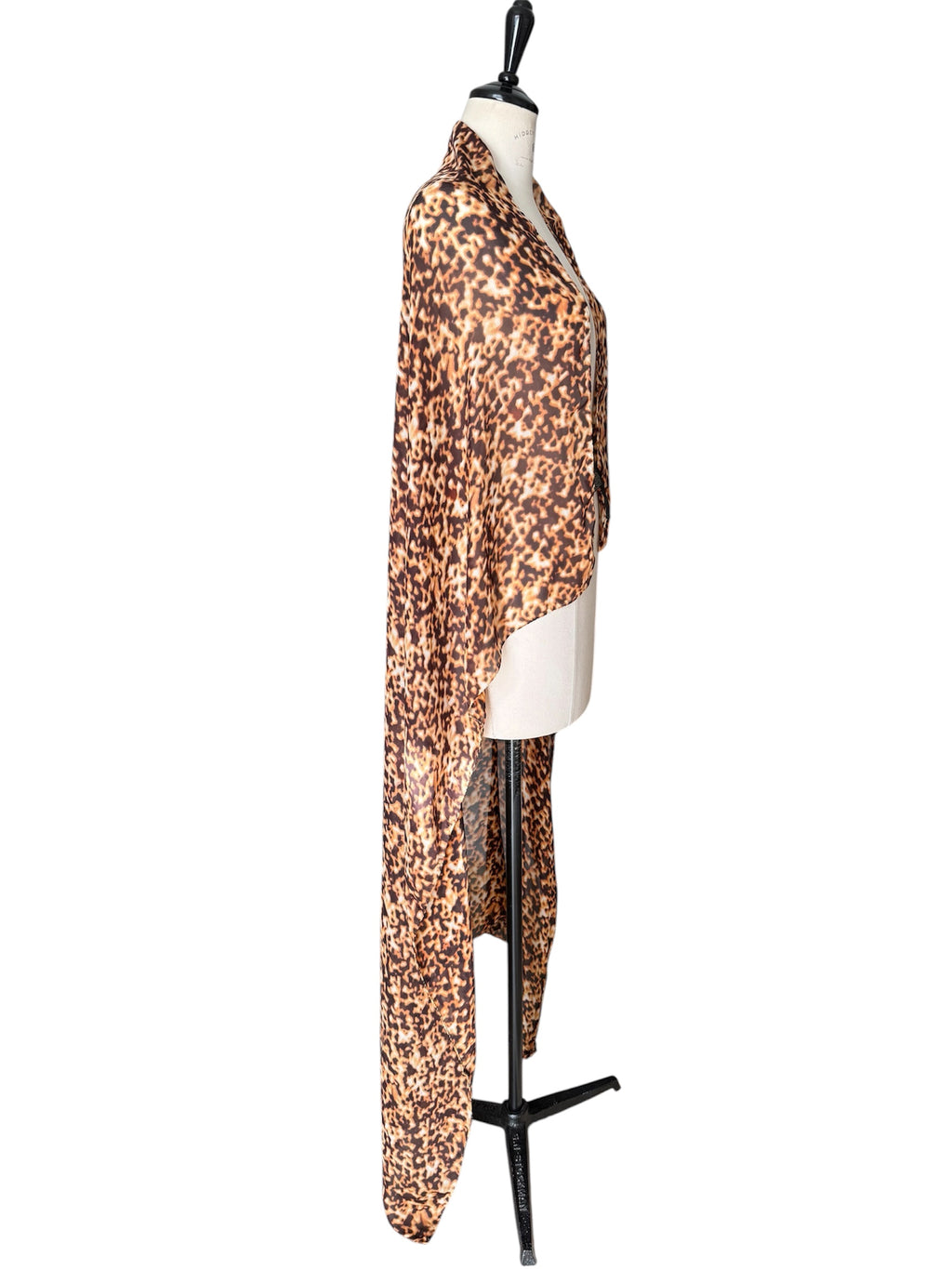 Roberto Cavalli SS 2003 tortoiseshell-patterned silk scarf