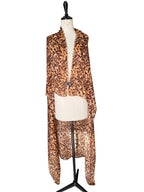 Roberto Cavalli SS 2003 tortoiseshell-patterned silk scarf