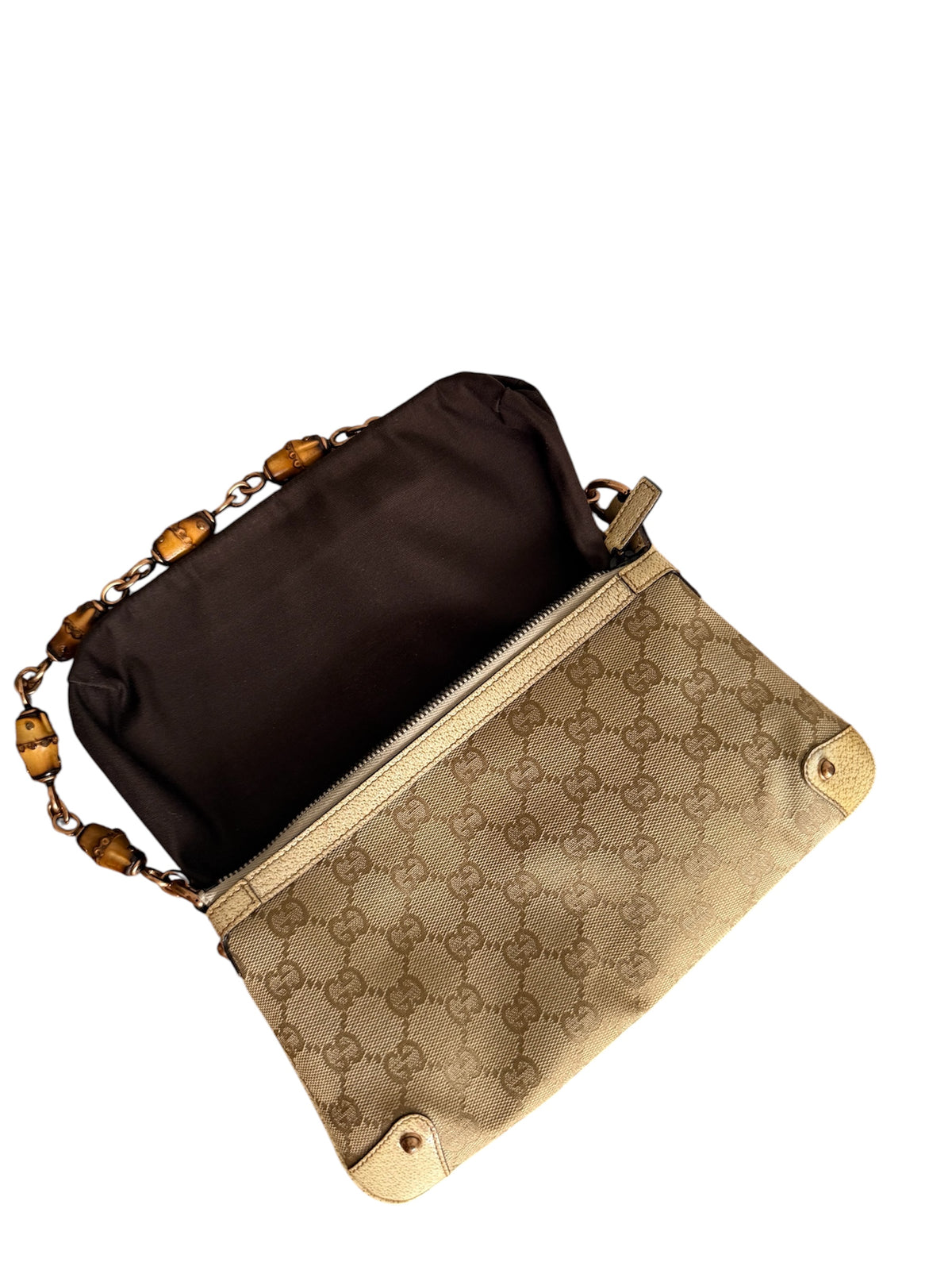 Rare Gucci bamboo shoulder bag early 2000s