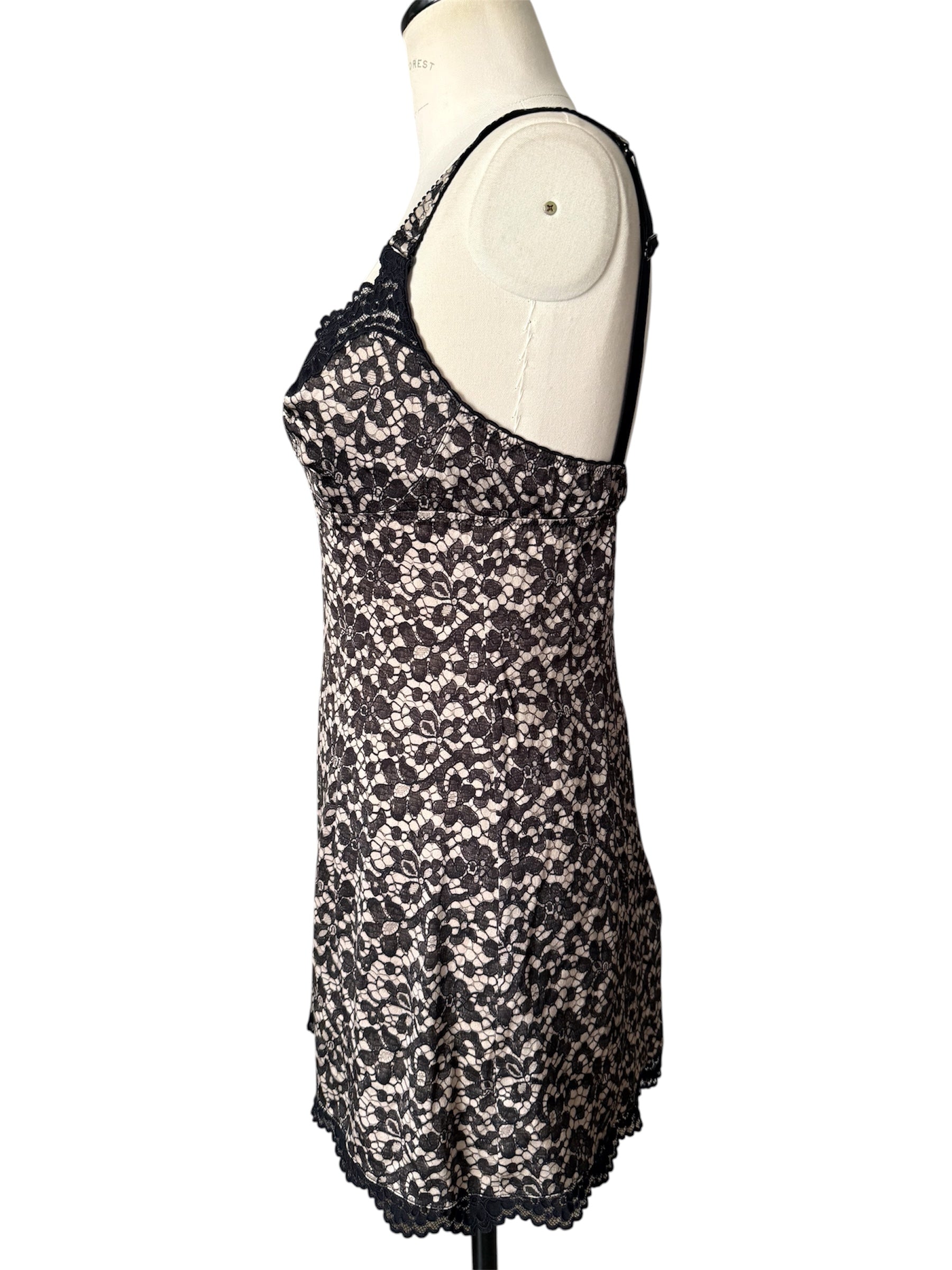 Dolce & Gabbana 2000s mini dress silk lace print