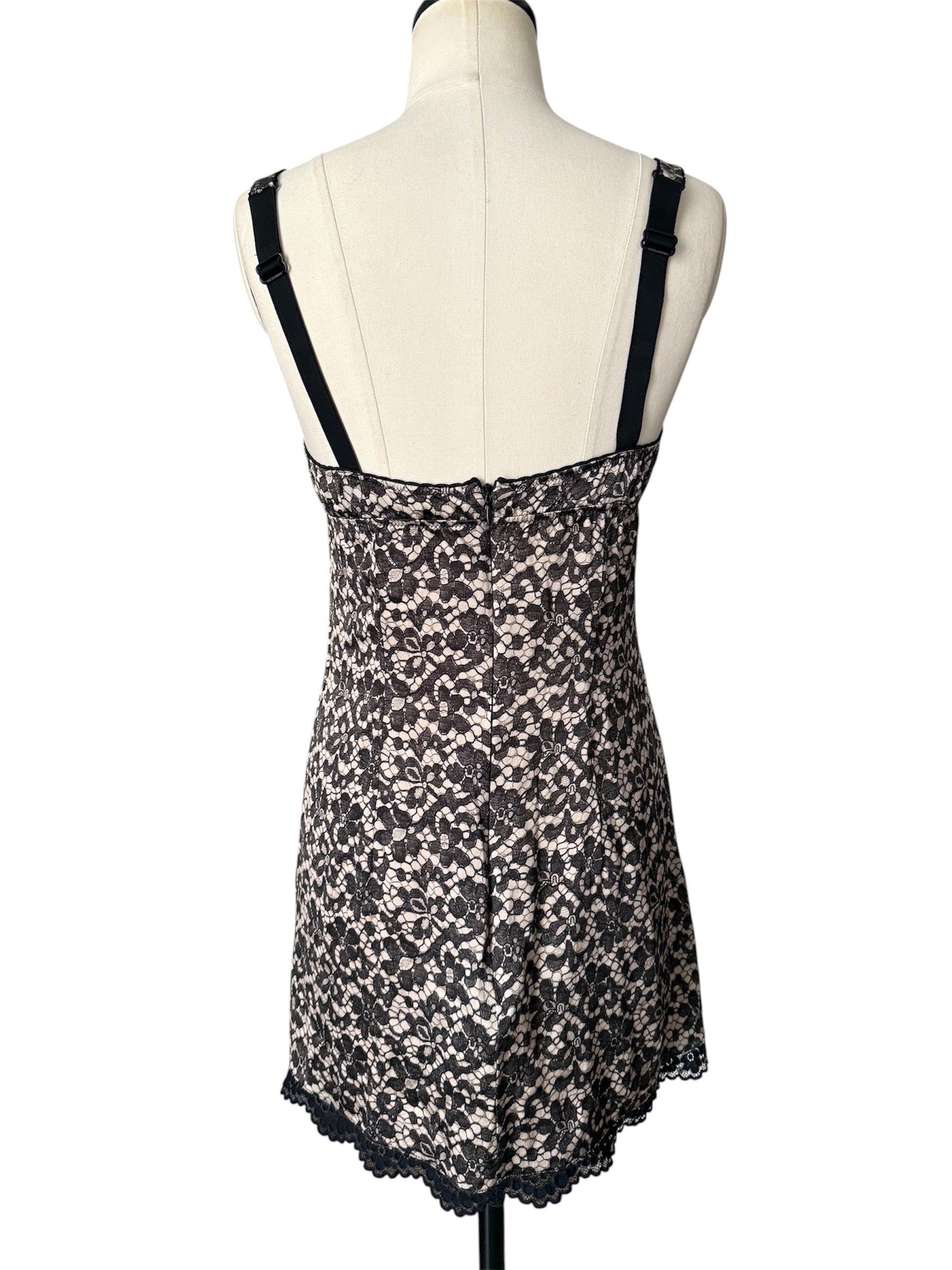 Dolce & Gabbana 2000s mini dress silk lace print