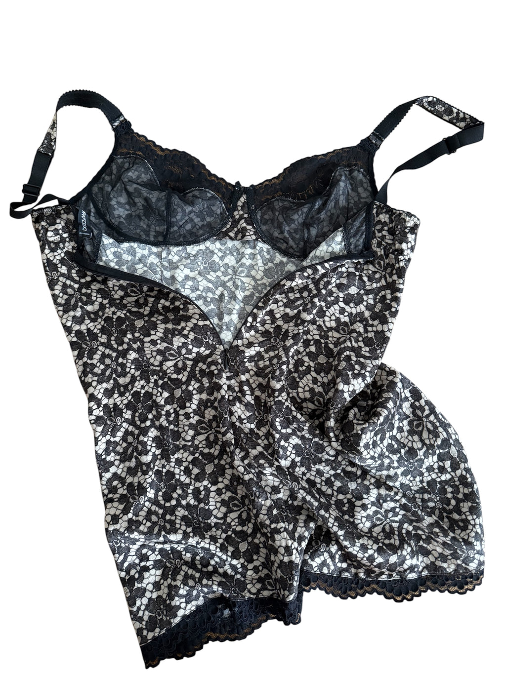 Dolce & Gabbana 2000s mini dress silk lace print