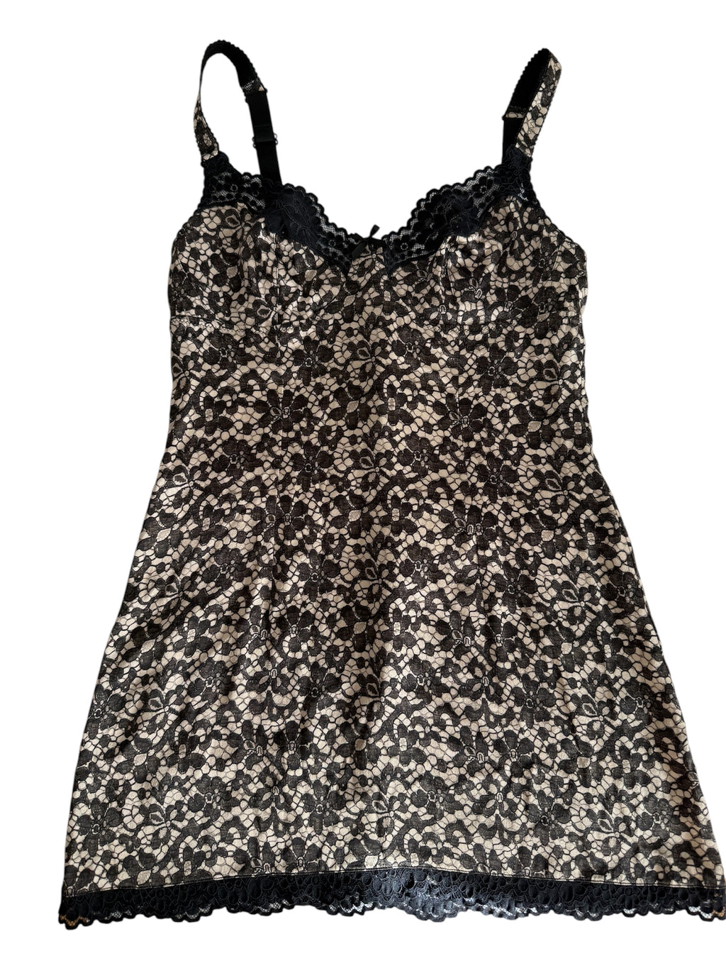 Dolce & Gabbana 2000s mini dress silk lace print