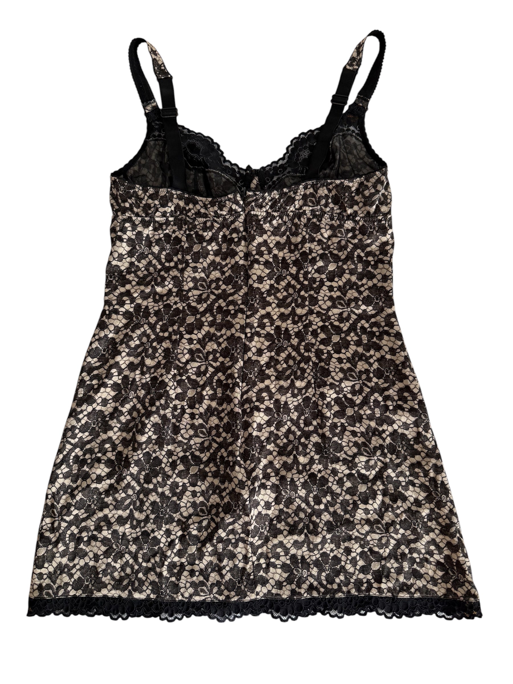 Dolce & Gabbana 2000s mini dress silk lace print