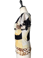 Roberto Cavalli SS 2007 top silk sleeves volant