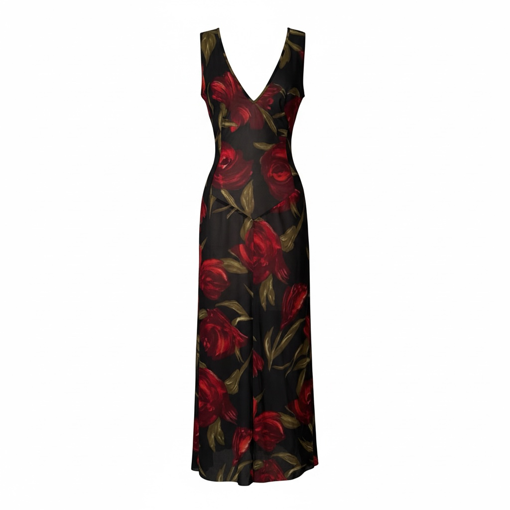 Rare Dolce & Gabbana SS 1997 long dress floral print