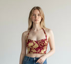Roberto Cavalli top bustier 2000s