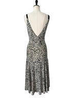 Blumarine early 2000s midi dress animalier print