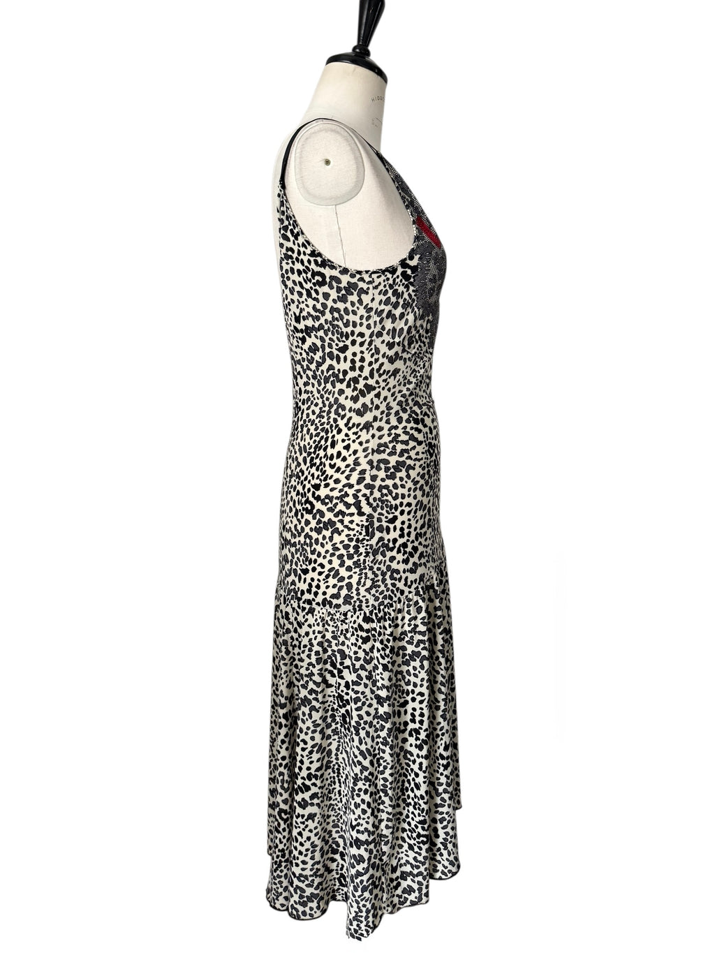 Blumarine early 2000s midi dress animalier print