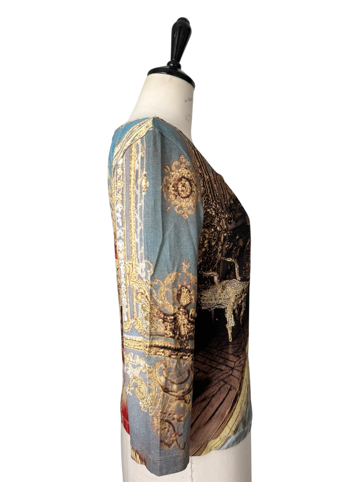 Roberto Cavalli SS 2003 baroque print top