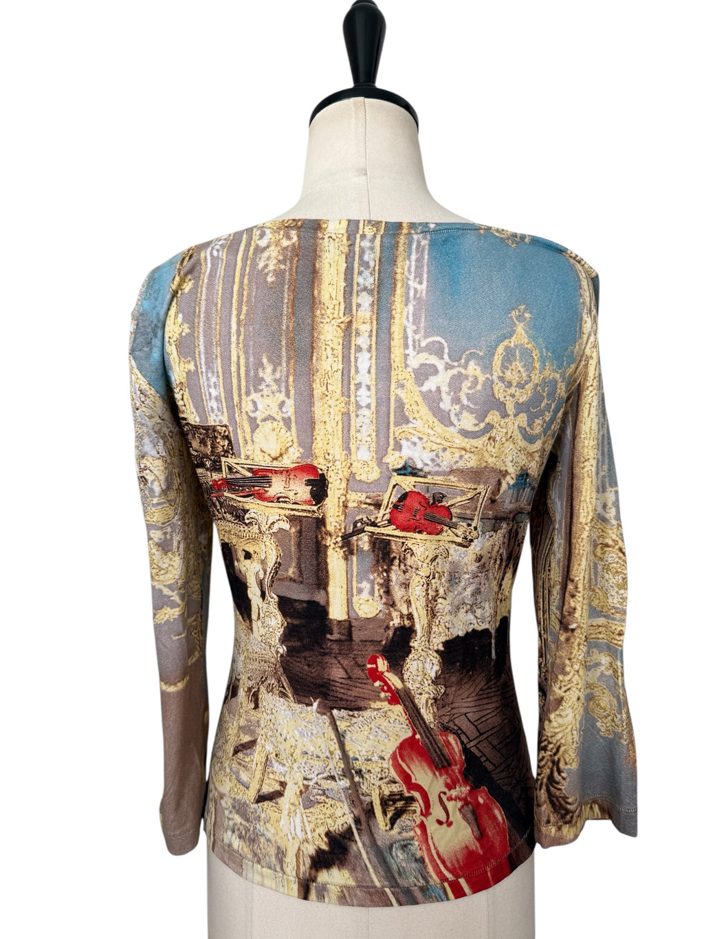 Roberto Cavalli SS 2003 baroque print top