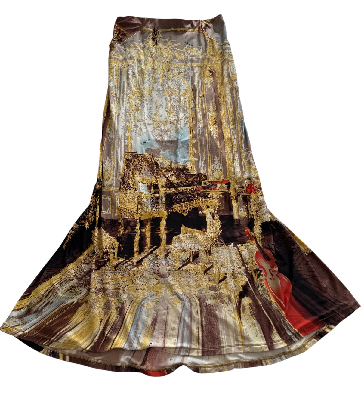 Roberto Cavalli SS 2003 maxi skirt print baroque