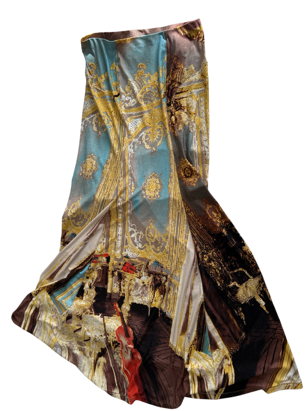 Roberto Cavalli SS 2003 maxi skirt print baroque