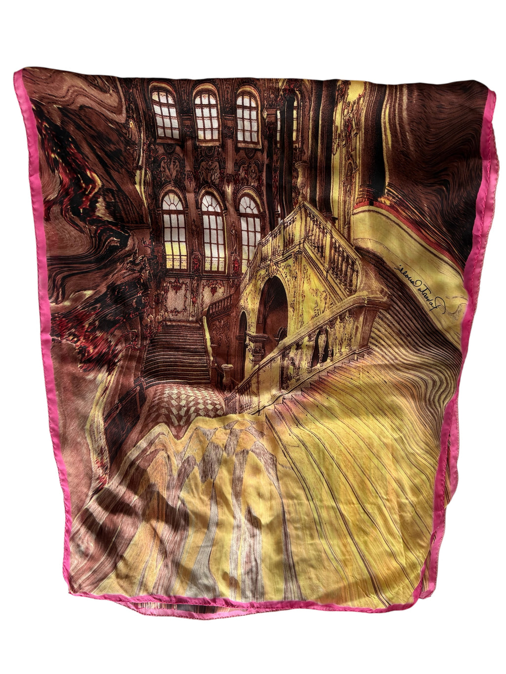 Roberto Cavalli SS 2003 Runway baroque museum print stole