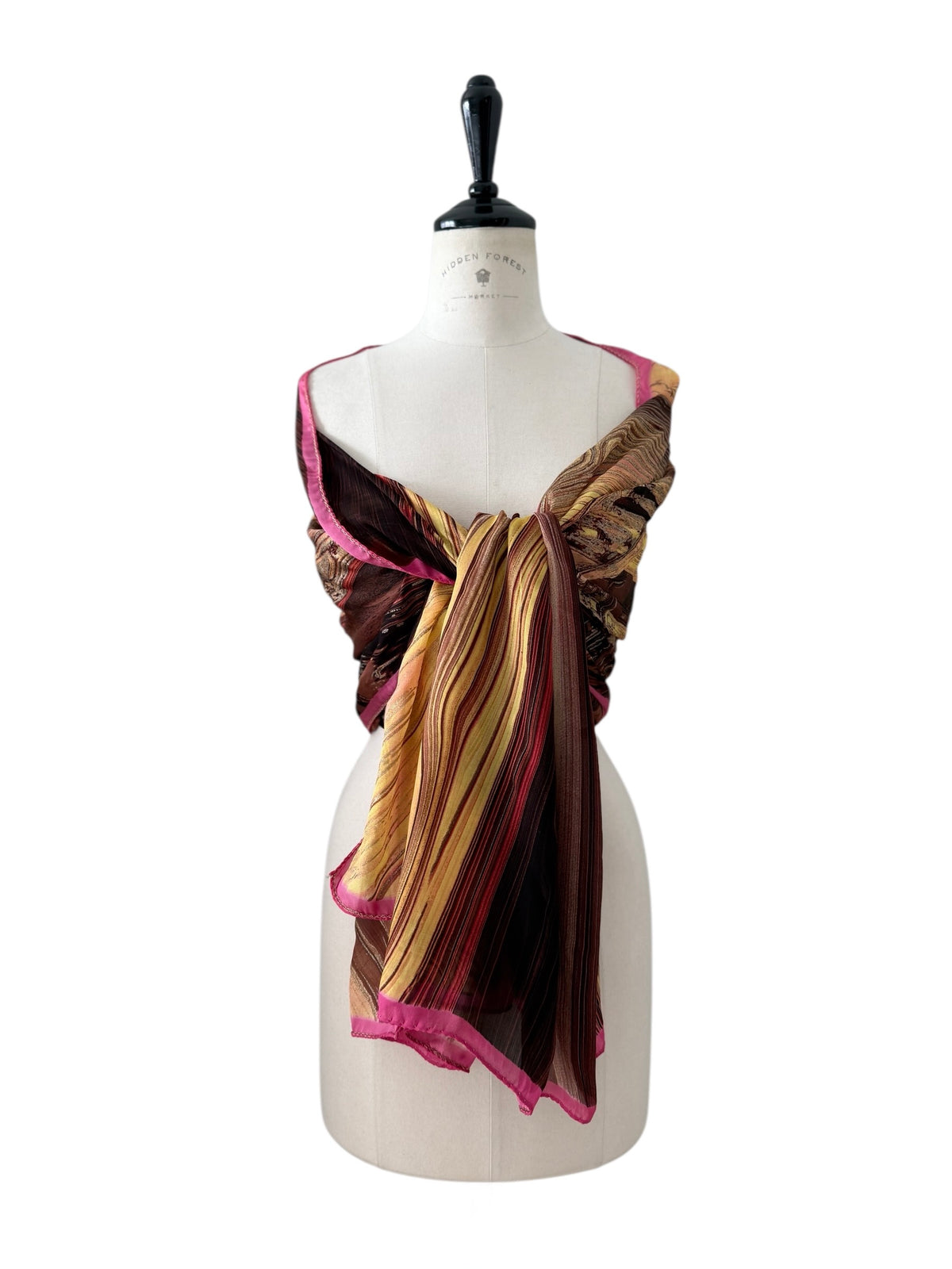 Roberto Cavalli SS 2003 Runway baroque museum print stole